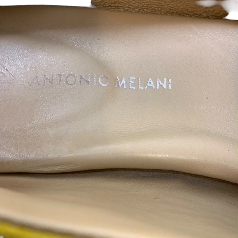 Antonio Melani Yellow Suede Penny Loafers Size 8M - Picture 7 of 9